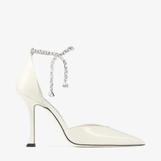 Stevie 100 Latte Patent Leather Pumps