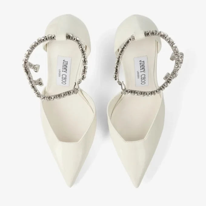 Stevie 100 Latte Patent Leather Pumps