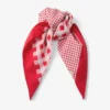 Sula Bandana Ruby Red Mix Gingham Print Cotton Bandana