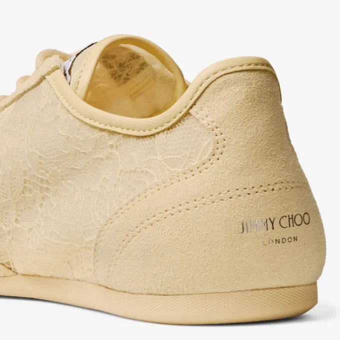 Sunny F Corn Leather Mix and Jimmy Choo Lace Low Top Trainers