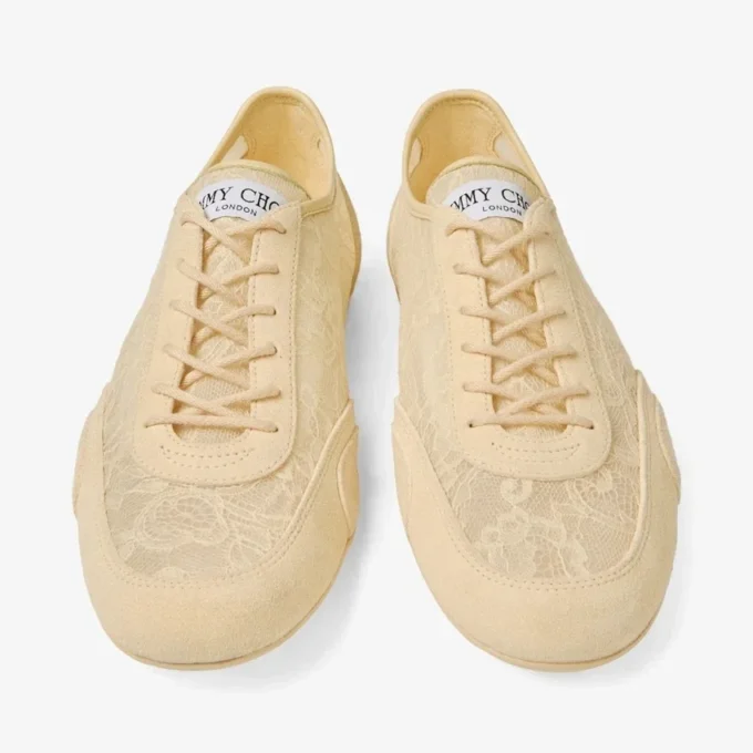 Sunny F Corn Leather Mix and Jimmy Choo Lace Low Top Trainers
