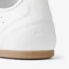 Sunny F White and Gum Leather Mix Low Top Trainers