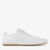 Sunny M White and Gum Leather Mix Low Top Trainers
