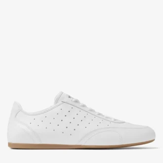 Sunny M White and Gum Leather Mix Low Top Trainers