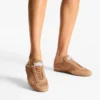 Sunny Mule F Toffee Leather Mix and Diamond Mesh Low Top Trainers