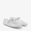 The Jelly Clear Jelly Ballerina Flats with Crystal Embellishment