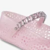 The Jelly Cotton Candy Jelly Ballerina Flats with Crystal Embellishment