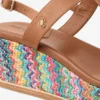 Theia Wedge 60 Multi Chevron Raffia Sandal Wedges