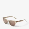 Trace Brown Transparent Pantos Sunglasses