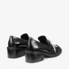 Tylor 60 Black Soft Box Calf Loafers with Crystal Chandelier
