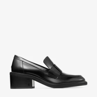 Tylor 60 Black Spazzolato Platform Loafers