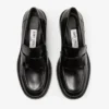 Tylor 60 Black Spazzolato Platform Loafers