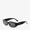 Uma Black Geometric Sunglasses
