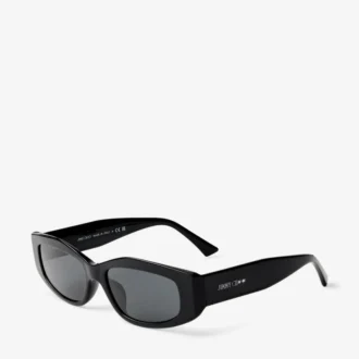 Uma Black Geometric Sunglasses