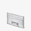 Umika Silver Vintage Metallic Leather Card Holder
