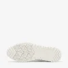 Veles Latte Crochet Knit Low-Top Trainers with Pearls