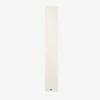 Yukiko Cable Latte Cable Knit Scarf with Leather Logo Tag
