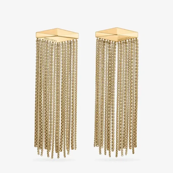 Zandra Earrings Gold-Finish Crystal Earrings