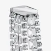 Zandra Earrings Silver-Finish Crystal Earrings