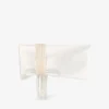 Zandra Ivory Satin Clutch Bag