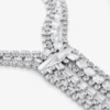 Zandra Necklace Silver-Finish Crystal Necklace