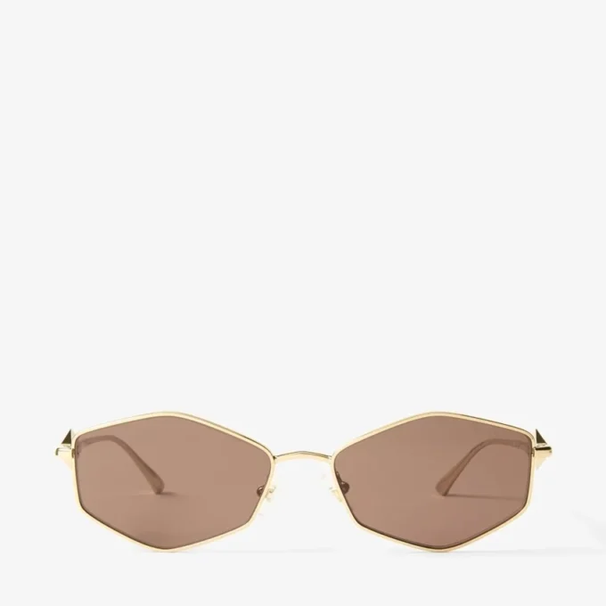 Zoey Gold Geometric Sunglasses