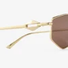 Zoey Gold Geometric Sunglasses